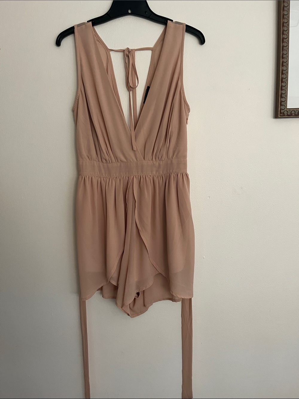 Tie-Back Skort Dress in Blush - Picture 4 of 4